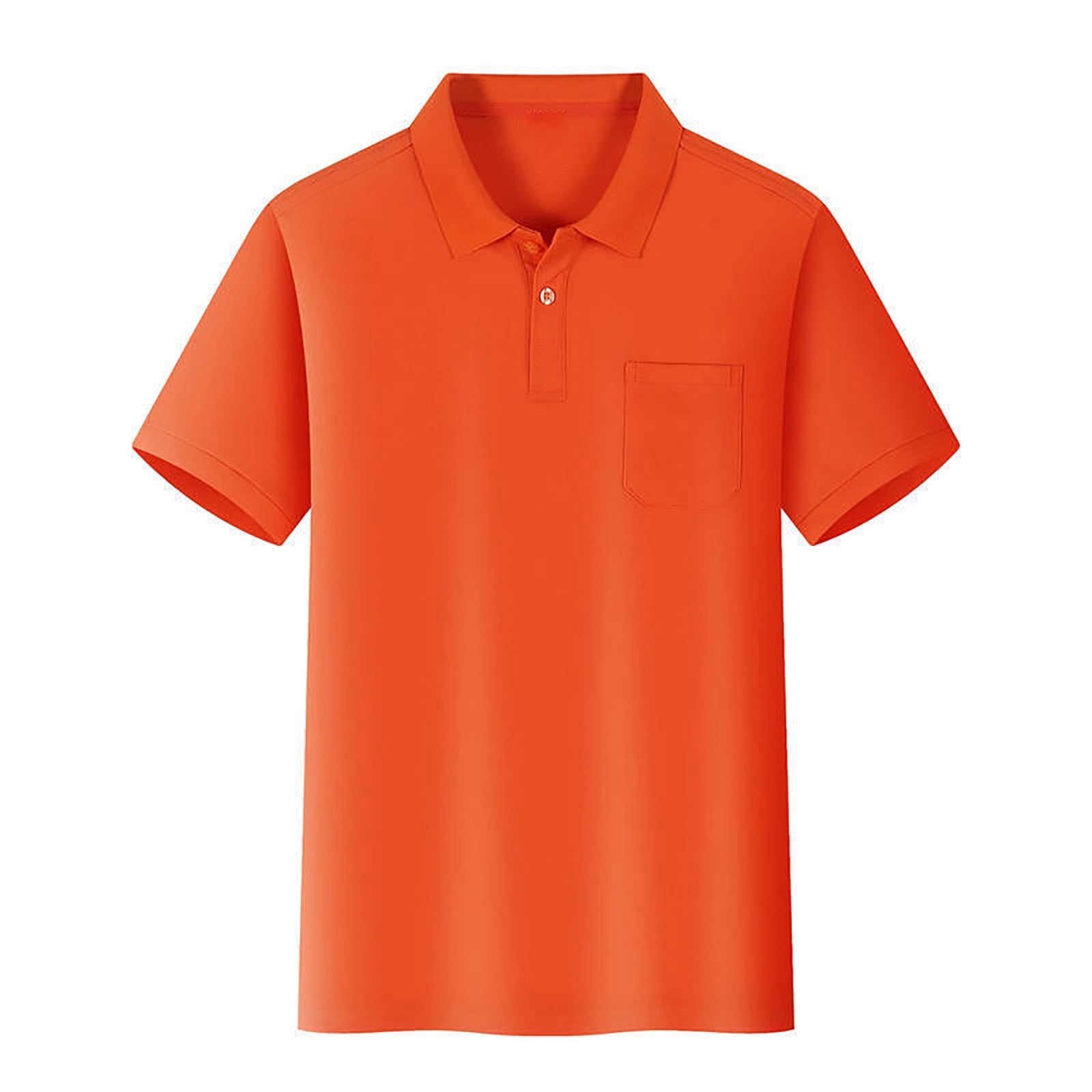LIUYUNNN Kids Boys Polo Shirts Short Sleeve Kids Orange Button down ...