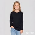 thumbnail image 1 of LIUYUNNN Kids Boys Shirts Black Pullover Long Sleeve Tees for Crewneck Top Tees Shirts Comfort Colors Boys Clothes6-7 Years Boys Girls Fall and Winter Outfits, 1 of 4