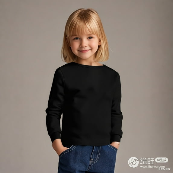 LIUYUNNN Kids Boys Shirts Black Pullover Long Sleeve Top Crewneck T-Shirts Fall Tops Tees Cotton Kids Sweatshirt Uniform Shirts for Girls 9-10 Years Boys Girls Fall and Winter Outfits