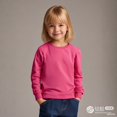thumbnail image 1 of LIUYUNNN Kids Boys Shirts Hot Pink Pullover Girls Top Crewneck Cotton T Shirt Boy Shirts Size 11-12 Years Boys Girls Fall and Winter Outfits, 1 of 4