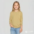 thumbnail image 1 of LIUYUNNN Kids Boys T Shirts Khaki Pullover Long Sleeve Shirt Girls Kids Fall Tops Crewneck Basic Tees Cotton Kids Sweatshirt Boy Shirts Size 9-10 Years Boys Girls Fall and Winter Outfits, 1 of 9