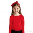 thumbnail image 1 of LIUYUNNN Kids Boys T Shirts Red Pullover Girls Top Crewneck Top Tees Shirts Comfort Colors 5-6 Years Boys Girls Fall and Winter Outfits, 1 of 4