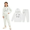 thumbnail image 1 of LIUYUNNN Kids Girls Boys Sweatsuit Set 2 Piece Long Sleeve Cartoon Pullover Hooded Sweatsuits Pullover Sweatpants Joggers Set Fall Clothes Boys Jogger Set 3-4 Years Boys Girls Fall and Winter Outfits, 1 of 7