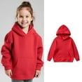 thumbnail image 1 of LIUYUNNN Kids Girls Hoodie Pullover Red Hoodies Long Sleeve Soft Sweatshirts Top Winter Clothes 4-5 Years Girls Clothes Boys Girls Fall Outfits, 1 of 4