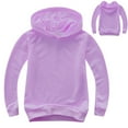 thumbnail image 1 of LIUYUNNN Kids Hoddies Pullover Purple Hooded Casual Long Sleeve Hoodies Winter Clothes Kids 7-8 Years Boys Clothes Boys Girls Fall Outfits, 1 of 3