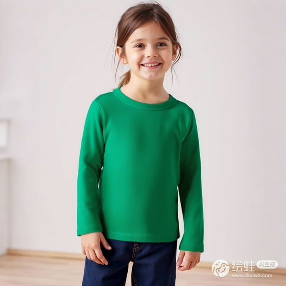 LIUYUNNN Kids Girls T Shirt Green Pullover Long Sleeve Top Crewneck Comfort Colors Kids Shirts Girls 3-4 Years Boys Girls Fall and Winter Outfits