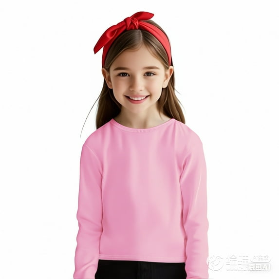 LIUYUNNN Kids Girls T Shirt Pink Pullover Long Sleeve Top Basic Crewneck Cotton Casual Kids Sweatshirt Clothes for Kids 3-4 Years Boys Girls Fall and Winter Outfits