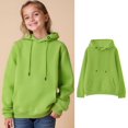 thumbnail image 1 of LIUYUNNN Kids Hoddies Kids Pullover Green Hoodie Lightweight Long Sleeve Hoodies Warm Fall Winter Clothes 3-4 Years Old Boy Clothes Boys Girls Fall Outfits, 1 of 5