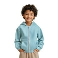 thumbnail image 1 of LIUYUNNN Kids Hoddies Kids Zipper Sky Blue Hooded Long Sleeve Soft Sweatshirts Top Fall Clothes Boy Clothes 9-10 Years Boys Girls Fall Outfits, 1 of 7