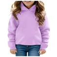 thumbnail image 1 of LIUYUNNN Kids Hoddies Pullover Purple Hoodie Long Sleeve Hooded Sweatshirt Top Fall Winter Clothes Little Girl Clothes 11-12 Years Boys Girls Fall Outfits, 1 of 3