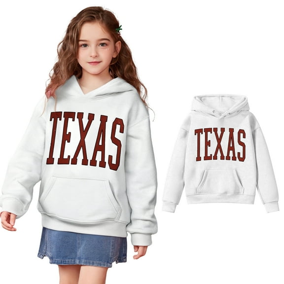 LIUYUNNN Kids Hoodies Boys Letter Graphic Pullover Hoodie Casual Long Sleeve Classic Hoodie Warm Fall Winter Clothes Boy Clothes 4-5 Years Boys Girls Fall Outfits