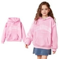 thumbnail image 1 of LIUYUNNN Kids Hoodies for Girls Kids Letter Graphic Pullover Hoodie Long Sleeve Hooded Sweatshirt Top Winter Clothes Girls Hoodies Size 7-8 Years Boys Girls Fall Outfits, 1 of 4