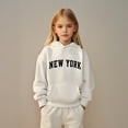 thumbnail image 1 of LIUYUNNN Kids Hoodies for Girls Letter Graphic Pullover Hooded Lightweight Long Sleeve Hoodies Winter Clothes Girls Hoodies Size 9-10 Years Boys Girls Fall Outfits, 1 of 4