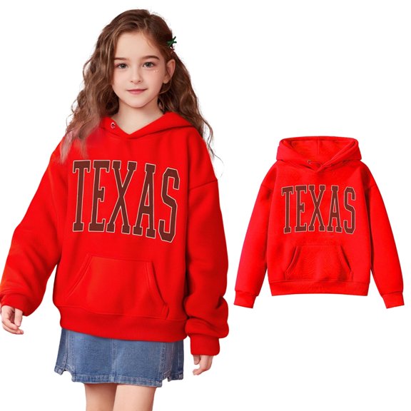 LIUYUNNN Kids Hoodies Kids Letter Graphic Pullover Hoodies Casual Long Sleeve Hoodies Fall Clothes 5-6 Years Girls Clothes Boys Girls Fall Outfits