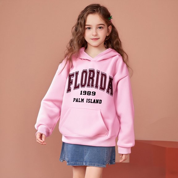 LIUYUNNN Kids Hoodies Letter Graphic Pullover Hoodie Long Sleeve Soft Sweatshirts Top Fall Clothes Boys 9-10 Years Clothes Boys Girls Fall Outfits