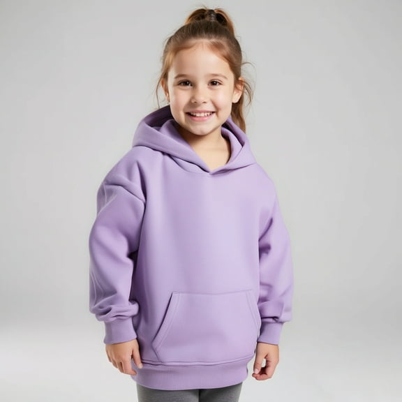 LIUYUNNN Kids Hoodies Pullover Purple Hoodies Casual Long Sleeve Sweatshirts Fall Winter Clothes Little Boy Clothes 6-7 Years Boys Girls Fall Outfits