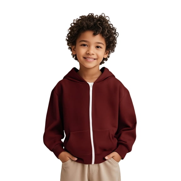 LIUYUNNN Kids Hoodies Zipper Hooded Lightweight Long Sleeve Hoodies Winter Clothes Little Girls Clothes Size 4-5 Years Boys Girls Fall Outfits