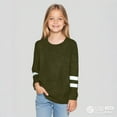 thumbnail image 1 of LIUYUNNN Kids Boys T Shirts Green Pullover Long Sleeve Top Crewneck Tee Comfort Colors Girls Uniform Shirts 8-9 Years Boys Girls Fall and Winter Outfits, 1 of 8