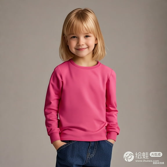 LIUYUNNN Kids Kids T Shirt Hot Pink Pullover Girls Top Crewneck Tee Cotton Casual Kids Sweatshirt Girl Tops9-10 Years Boys Girls Fall and Winter Outfits