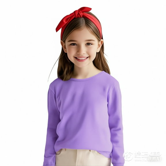 LIUYUNNN Kids Kids T Shirt Purple Pullover Girls Top Crewneck Cotton T Shirt Girls Uniform Shirts7-8 Years Boys Girls Fall and Winter Outfits