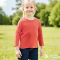 thumbnail image 1 of LIUYUNNN Kids Kids T Shirt Red Pullover Long Sleeve Shirt Crewneck T-Shirts Fall Tops Tees Cottom Boy Shirt Girls White Shirt Size 3-4 Years Boys Girls Fall and Winter Outfits, 1 of 3
