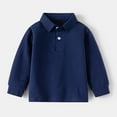 thumbnail image 1 of LIUYUNNN Kids Polo Shirt Boys Long Sleeve Boy Blue Button down Shirt Boys Uniform Shirts Casual Tops 4-5 Years ShirtsBoys Girls Four Seasons Outfits, 1 of 8