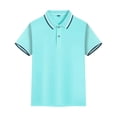 thumbnail image 1 of LIUYUNNN Kids Polo Shirt Boys Short Sleeve Kids Mint Green Button down Shirt Boys Uniform Shirts Boys Collared Shirts L14 Boys Size ClothesBoys Girls Four Seasons Outfits, 1 of 2
