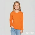 thumbnail image 1 of LIUYUNNN Kids Shirt for Boys Orange Pullover Long Sleeve Tees for Crewneck Comfort Colors Girl Tops11-12 Years Boys Girls Fall and Winter Outfits, 1 of 4