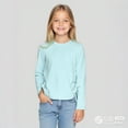 thumbnail image 1 of LIUYUNNN Kids Shirts for Girls Light Blue Pullover Long Sleeve T Shirts Kids Fall Tops Crewneck Basic Tees Comfort Colors Dress Shirt for Boys7-8 Years Boys Girls Fall and Winter Outfits, 1 of 8