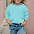 thumbnail image 1 of LIUYUNNN Kids Sweatshirt Boy Long Sleeve Pullover Blue Sweatshirts Oversized Crewneck Sweatshirts Fall Clothes Sweatshirt for Girls 4-5 Years Boys Girls Fall Outfits, 1 of 4