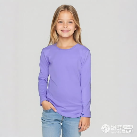 LIUYUNNN Kids T Shirts for Kids Purple Pullover Long Sleeve Shirt Basic Crewneck Cottom Boy Shirt Dress Shirt for Boys10-11 Years Boys Girls Fall and Winter Outfits