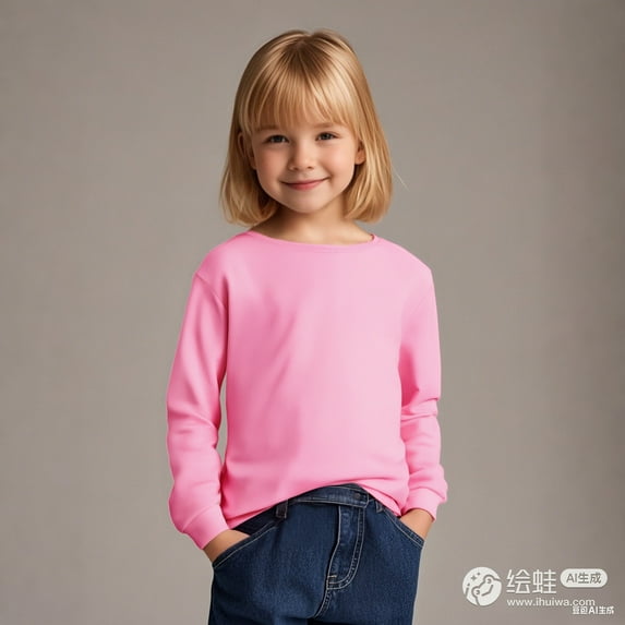 LIUYUNNN Kids T Shirts for Kids Pink Pullover Girls Top Crewneck Tee Cotton T Shirt Kids Shirts Girls3-4 Years Boys Girls Fall and Winter Outfits