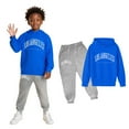 thumbnail image 1 of LIUYUNNN Kids Toddler Sweatsuit 2 Piece Long Sleeve Letter Pullover Hoodie Sweatshirt Sweatpants Joggers Set Warm Fall Winter Clothes Girl Sets 5-6 Years Boys Girls Fall and Winter Outfits, 1 of 4