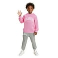 thumbnail image 1 of LIUYUNNN Kids Tracksuit Athletic Sweatsuits Sets 2PC Long Sleeve Letter Pullover Basic Hoodie and Active Jogger Pants Fall Winter Clothes Boys Jogger Set 5-6 Years Boys Girls Fall and Winter Outfits, 1 of 4