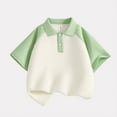thumbnail image 1 of LIUYUNNN Kids Youth Polo Shirts for Boys Short Sleeve Kids Green Button down Shirt Boys Uniform Shirts Casual Collared Shirt 8-9 Years Clothes forBoys Girls Four Seasons Outfits, 1 of 8