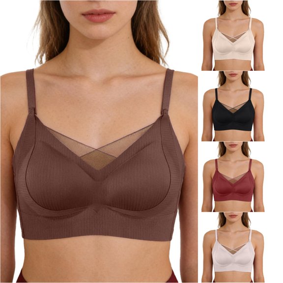 LIUYUNNN Large Size Comfortable Breathable Underwear Smooth Bra Bras, Size 34