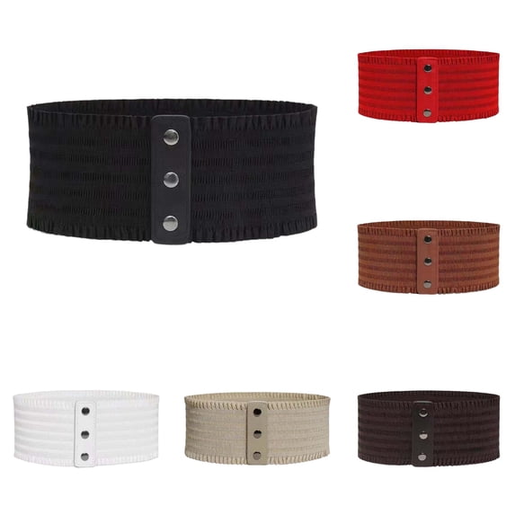 LIUYUNNN Mens Belts 48 Wide Elastic Waist Belt For Control Corset Belt Lace Trim Fashion Stretch Waist Cincher For Dresses And, One Size