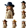 thumbnail image 1 of LIUYUNNN Oversized Cowboy Hat Classic Cowboy Hat Western Headwear For Outdoor Festival Sun, One Size, 1 of 4