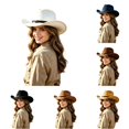 thumbnail image 1 of LIUYUNNN Oversized Cowboy Hat Classic Cowboy Hat Western Headwear For Outdoor Festival Sun, One Size, 1 of 4