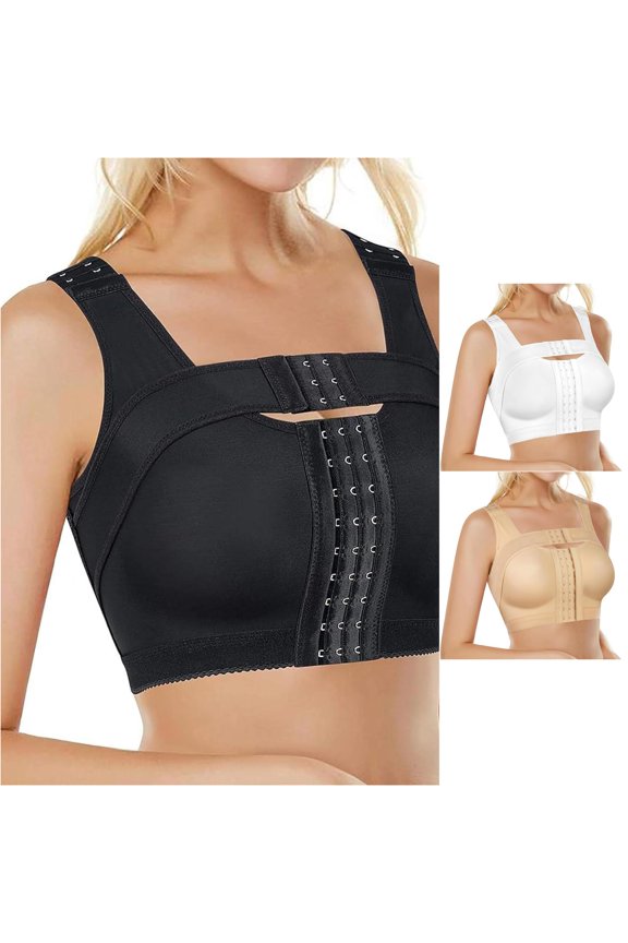 Post Bra With Adjustable Front Closure And Multiple Hook Design For Enhanced Support And Comfort Brassiere for Women Womens Bras Push up under Control Maternity Bra Wireless Bras, Size M