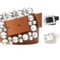 thumbnail image 1 of LIUYUNNN Rigger Belt Contemporary Square Buckle Fashion Belt Versatile Styling For Dresses And Pants, One Size, 1 of 6