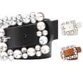 thumbnail image 1 of LIUYUNNN Rigger Belt Contemporary Square Buckle Fashion Belt Versatile Styling For Dresses And Pants, One Size, 1 of 6