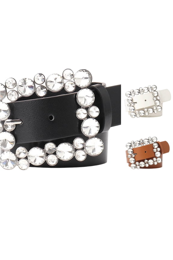 Rigger Belt Contemporary Square Buckle Fashion Belt Versatile Styling For Dresses And Pants, One Size
