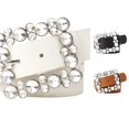 thumbnail image 1 of LIUYUNNN Rigger Belt Contemporary Square Buckle Fashion Belt Versatile Styling For Dresses And Pants, One Size, 1 of 4
