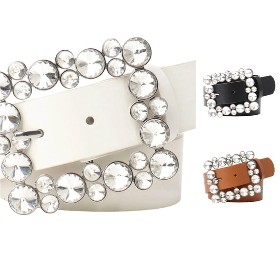 LIUYUNNN Rigger Belt Contemporary Square Buckle Fashion Belt Versatile Styling For Dresses And Pants, One Size