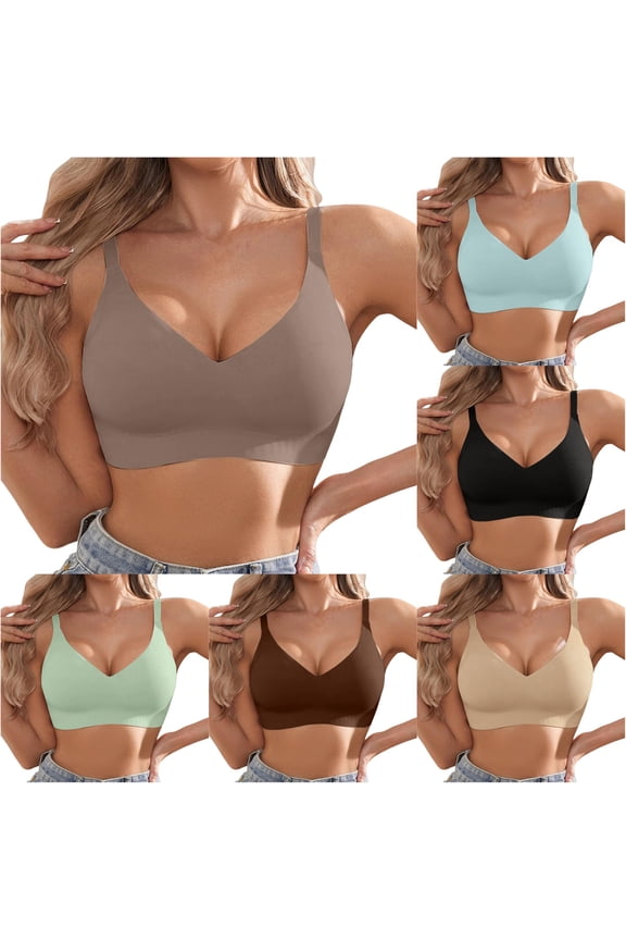Seamless Jelly Gel Bra For Wireless Comfort T Shirt Bra Bralette Soft Support Everyday Wear Womens Workout Bras, Size M