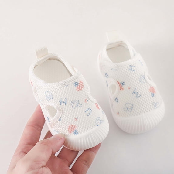LIUYUNNN Spring And Summer Boys And Girls Baby Children's Perforated Breathable Net Sandals For Learning To Walk Toddler High Tops, Size 6-10 Months