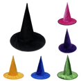 thumbnail image 1 of LIUYUNNN Squints Hat And Glasses Halloween Witch Hat For Pointed Gothic With Glitter Party, One Size, 1 of 4