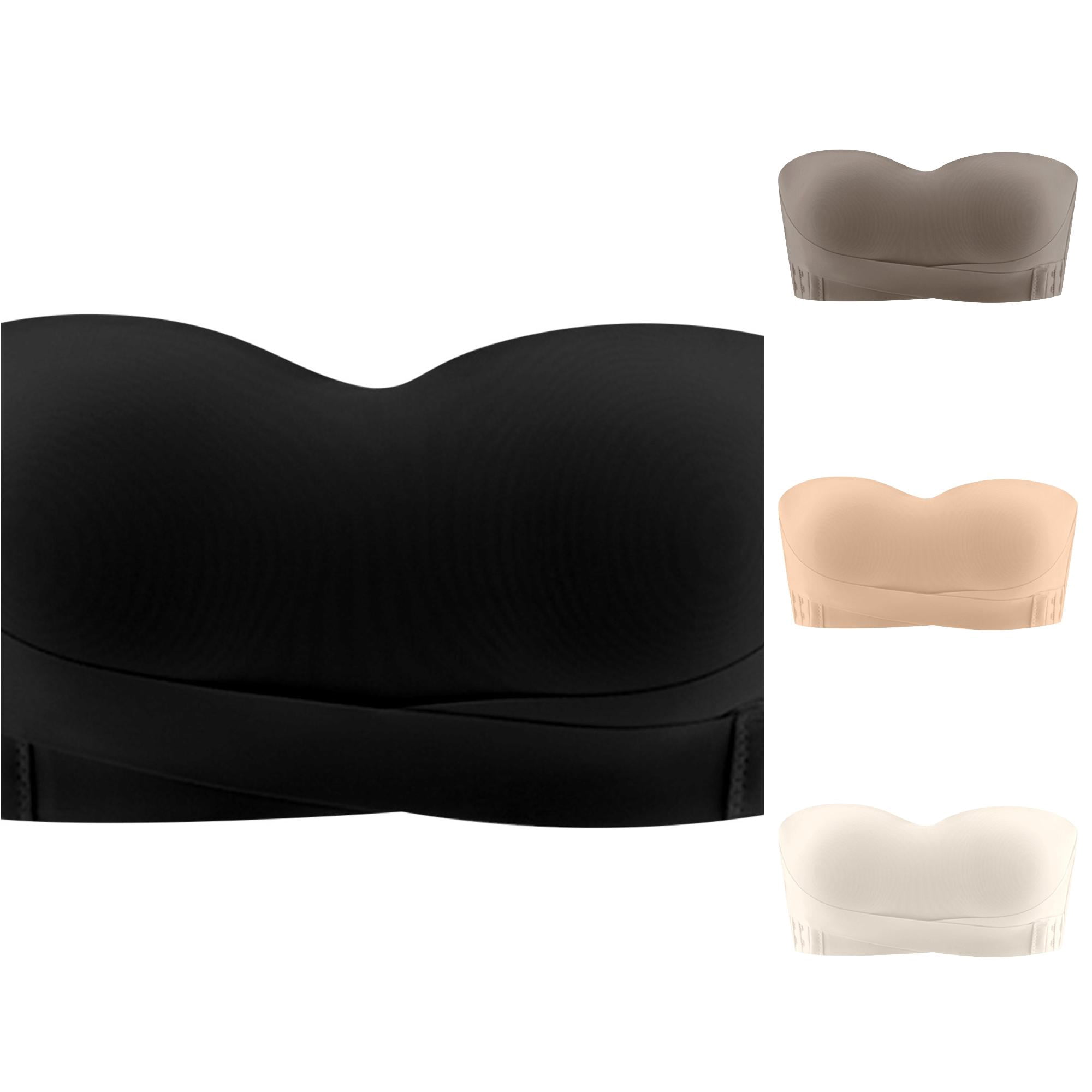 plus size backless bra for wedding dress LIUYUNNN Strapless Underwear Women Push Up Small Chest Bandeau Straps Bras for Women, Size 38 Available in multiple neutral pcat-326 Spanx Suit Spanx Wedding Color:Grape