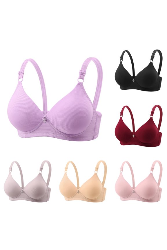 Summer Middle Adjustable Close Knit Bra Without Underwire Womens Padded Bras, Size 36